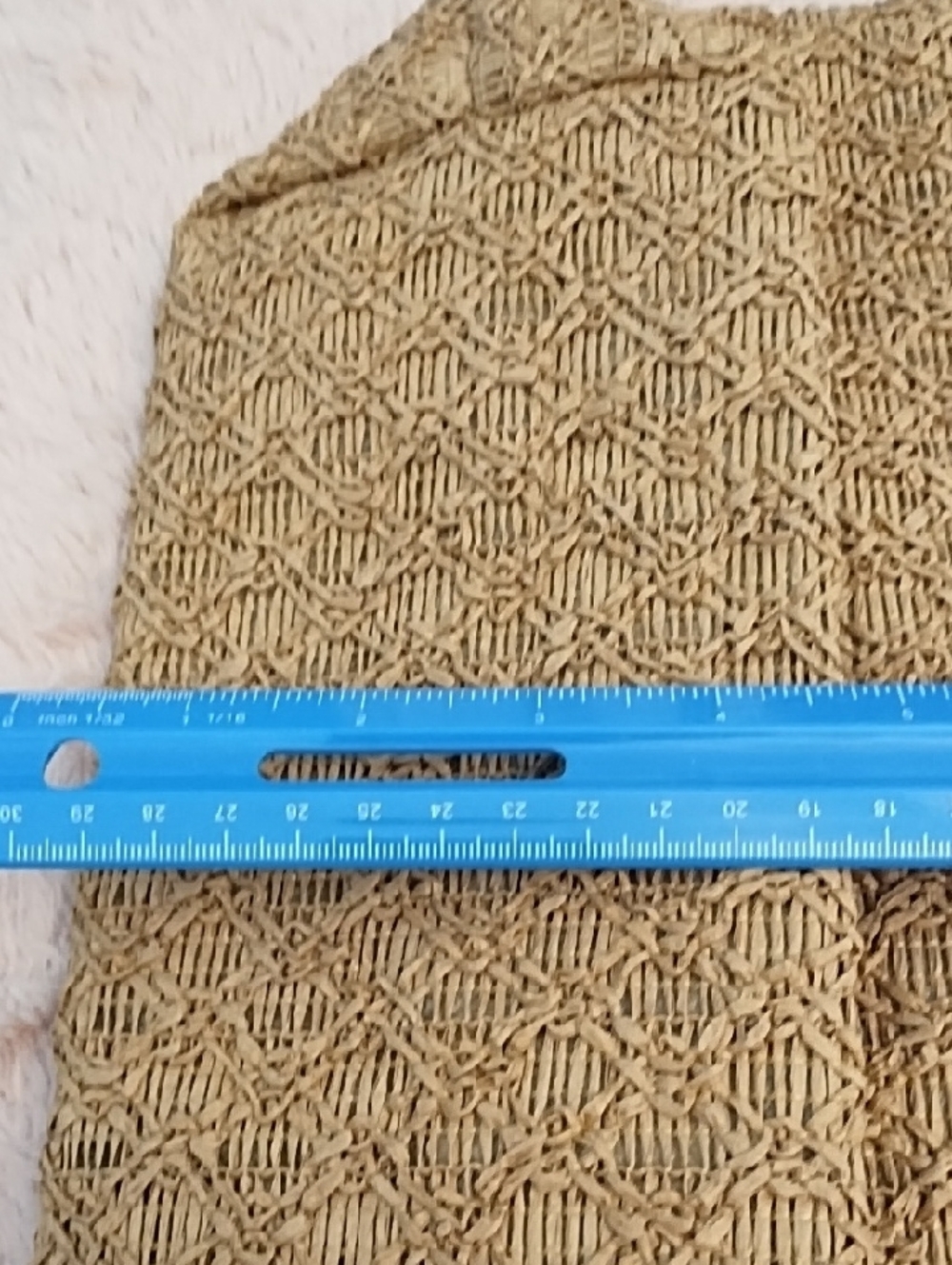 Dior Woven Straw Tote in Tan with White Logo - Picture 9 of 10